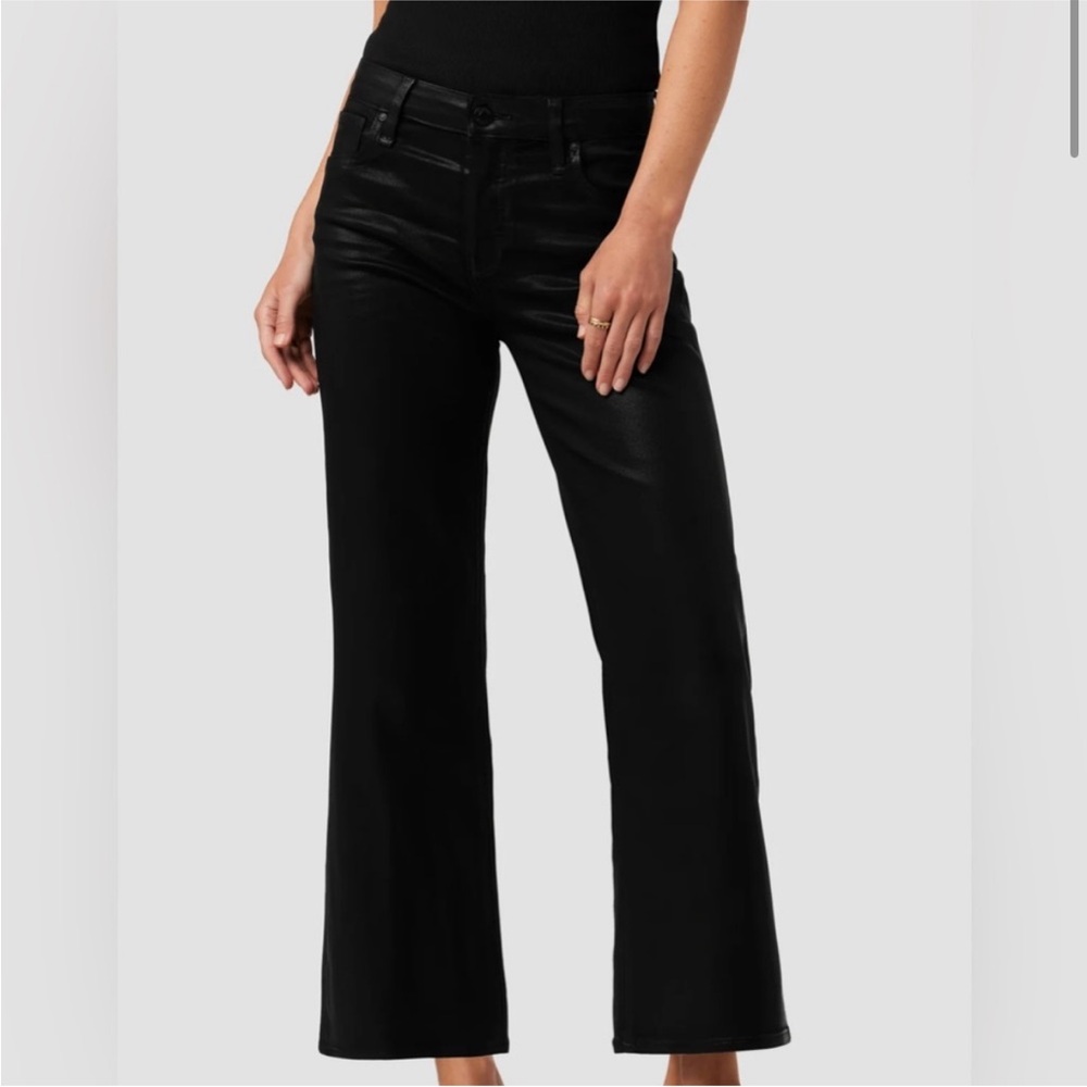 Hudson high rise wide leg crop ankle Jean by Hudson jeans coated - Picture 2 of 11